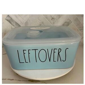 NEW Rae Dunn Pastel Blue Leftovers Vented Food Storage Container